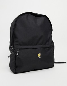 Черный нейлоновый рюкзак с вышивкой собаки ASOS DESIGN-Черный цвет