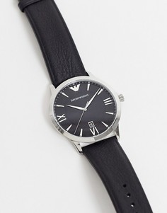 Часы с кожаным ремешком Emporio Armani Giovanni AR11210-Черный цвет
