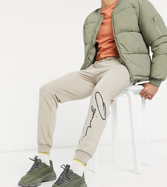 Бежевые джоггеры с текстовым логотипом Jack & Jones Originals – эксклюзивно для ASOS-Бежевый
