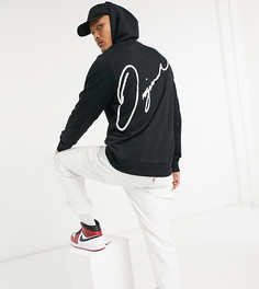 Черный oversized-худи с текстовым принтом на спине Jack & Jones Originals – эксклюзивно для ASOS-Черный цвет