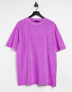 Oversized-футболка неонового фиолетового цвета ASOS DESIGN-Сиреневый