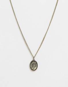 Золотистое ожерелье с подвеской-скорпионом Icon Brand-Золотистый