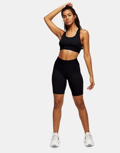 Черные спортивные шорты-леггинсы Topshop-Черный