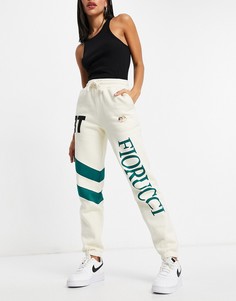 Белые джоггеры от комплекта с ангелами на логотипе Fiorucci-Белый