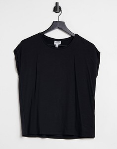 Черная футболка с овальным вырезом Vero Moda-Черный цвет