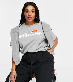 Серая футболка бойфренда ellesse PLUS-Серый