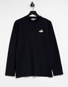 Черный лонгслив с принтом ангелов Fiorucci Icon-Черный цвет