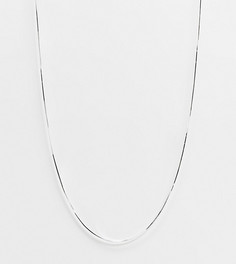 Ожерелье-цепочка из стерлингового серебра с плоскими звеньями Kingsley Ryan-Серебристый