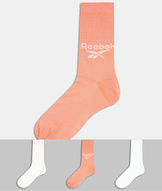 Набор из трех пар носков пастельных оттенков Reebok Classics-Многоцветный