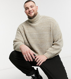 Бежевая oversized-водолазка ASOS DESIGN Plus-Бежевый