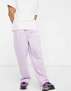 Сиреневые oversized-джоггеры с фиксаторами на манжетах ASOS DESIGN-Сиреневый
