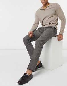 Серые узкие брюки из донегаля Harry Brown-Серый
