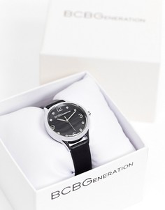 Часы с кожаным ремешком BCBG Generation-Черный цвет