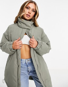 Oversized-пуховик Public Desire-Зеленый цвет