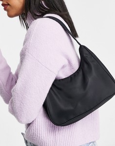 Черная сумка на плечо из переработанных материалов Monki Hilma-Черный цвет
