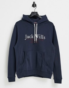 Худи темно-синего цвета Jack Wills Batsford-Темно-синий