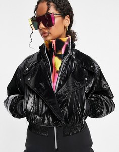 Горнолыжный комбинезон в байкерском стиле ASOS 4505 ski-Черный