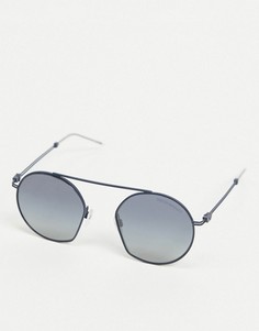 Солнцезащитные очки-авиаторы Emporio Armani-Серебристый