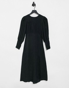 Черное платье миди Topshop-Черный цвет