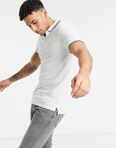 Облегающая футболка-поло с короткими рукавами цвета серый лед Only & Sons