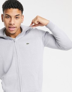 Мужской джемпер на молнии Lacoste-Серый