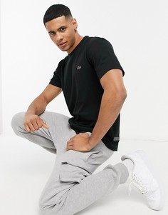 Футболка из технологичного пике Lacoste Mens-Черный цвет
