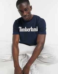 Футболка с логотипом Timberland-Темно-синий