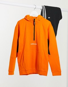 Оранжевый худи adidas Originals adventure field