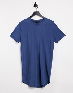 Длинная футболка Selected Homme-Голубой