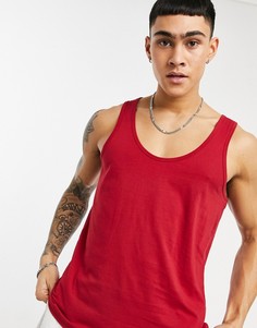 Красная майка из органического хлопка ASOS DESIGN-Красный
