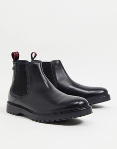 Черные кожаные ботинки челси Base London Anvil-Черный цвет