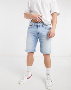 Синие узкие джинсовые шорты Tommy Jeans Scanton-Голубой