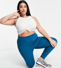 Спортивные леггинсы с завязкой на талии ASOS 4505 Curve icon run-Серый