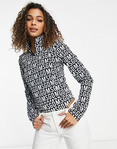 Черное боди с логотипом Missguided Ski MSGD-Черный цвет
