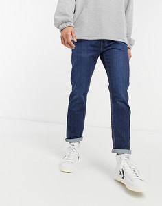 Суженные книзу джинсы темного выбеленного цвета Levis Youth 502-Голубой Levis®
