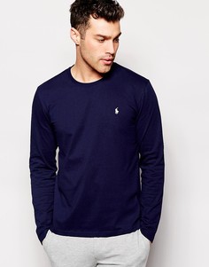 Темно-синий классический лонгслив Polo Ralph Lauren