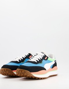 Черно-синие кроссовки PUMA Style Rider Play On-Голубой