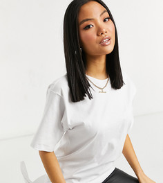 Белая футболка в стиле oversized ASOS DESIGN Petite-Белый
