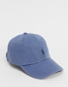 Синяя кепка с логотипом Polo Ralph Lauren-Голубой