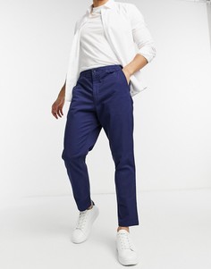 Темно-синие брюки без защипов из эластичной саржи Polo Ralph Lauren Prepster-Темно-синий