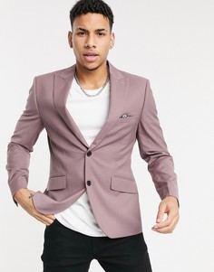 Приталенный пиджак Harry Brown-Розовый цвет