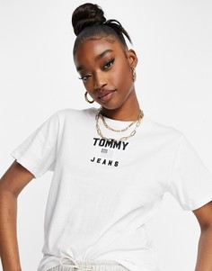 Белая свободная футболка Tommy Jeans-Белый