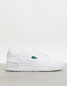Белые кроссовки со вставками Lacoste Court Cage-Белый
