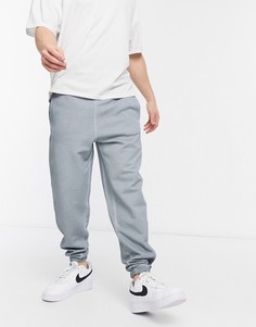 Джоггеры в стиле oversized от комплекта серого цвета с эффектом маслянистости ASOS DESIGN-Серый