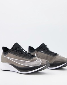 Черно-белые кроссовки Nike Running Zoom Fly 3-Черный цвет