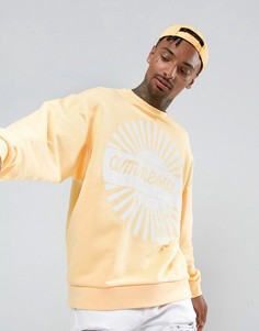 Свободный свитшот с принтом "Ibiza Amnesia" ASOS-Желтый