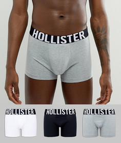 Набор из 3 боксеров-брифов с логотипом Hollister-Мульти