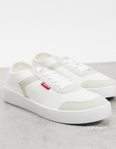 Белые кроссовки со шнуровкой Levis Blanc-Белый Levis®