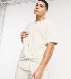 Кремовая махровая футболка от комплекта Reebok Classics Toast – эксклюзивно для ASOS-Кремовый