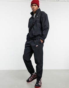 Черные джоггеры с манжетами Nike Heritage Essentials-Черный цвет